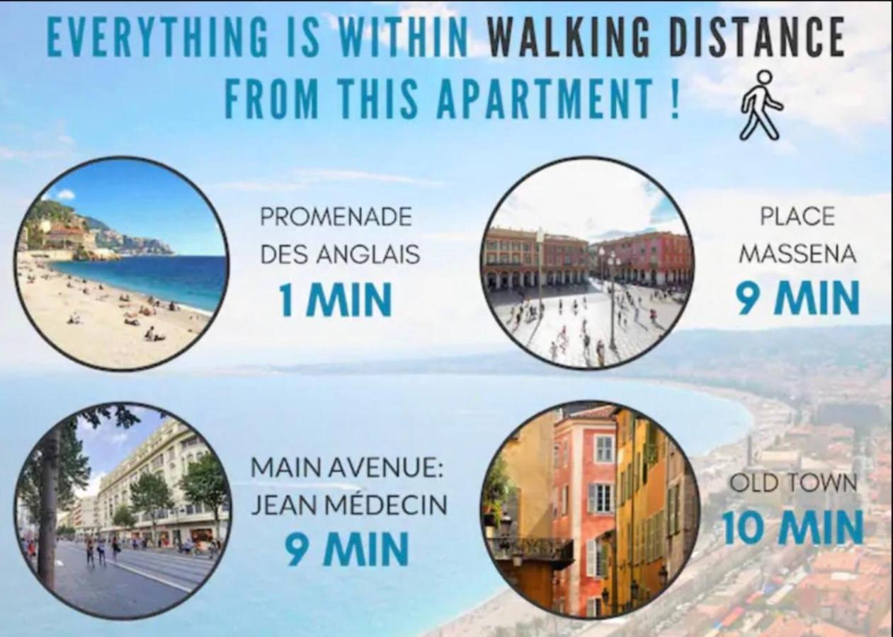 Stunning Flat By The Beach, Carre D'Or-Negresco Nice Exterior foto